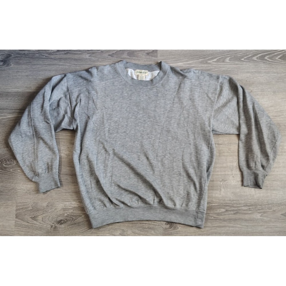 Vintage St. John's Bay‎ Sports Grey Long-Sleeve Athletic Sweatshirt Men's M**